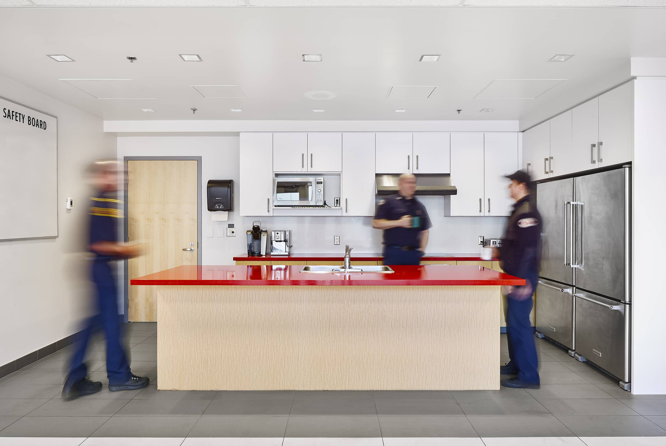 bbp cambie fire hall no. 3 & ambulance station interior breakroom