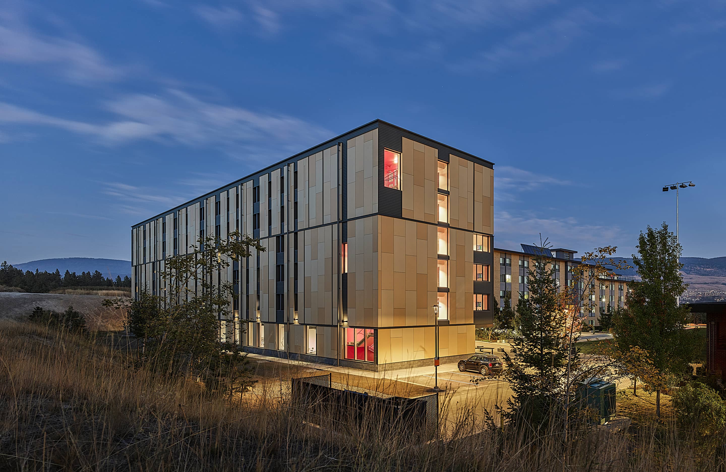 bbp ubco skeena student residences entire exterior