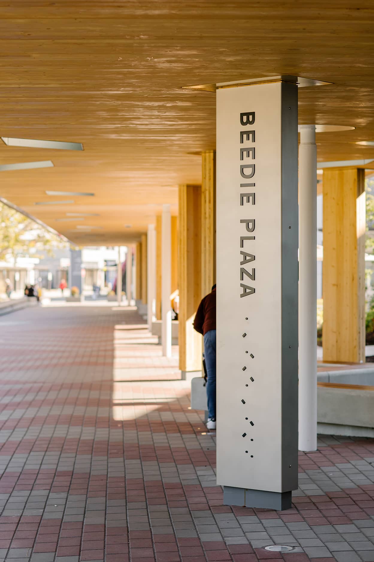 bbp bcit beedie plaza signage